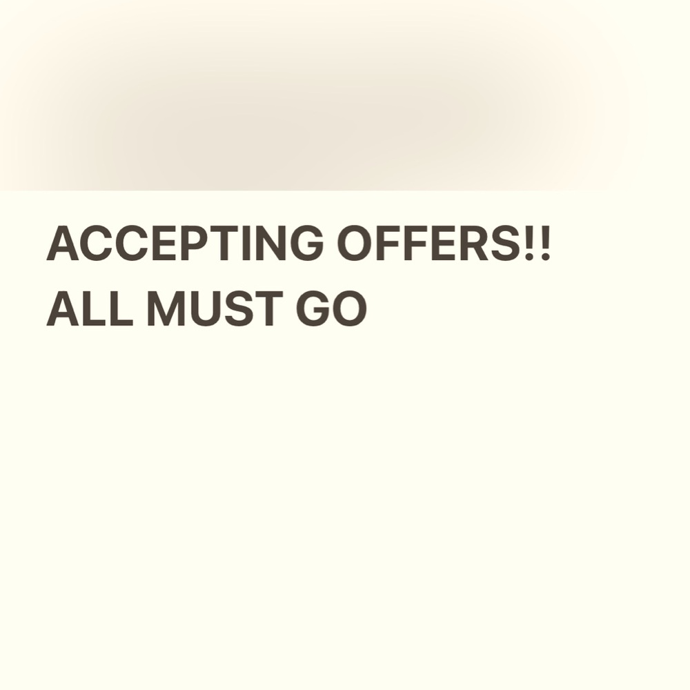 Everything must go!!!